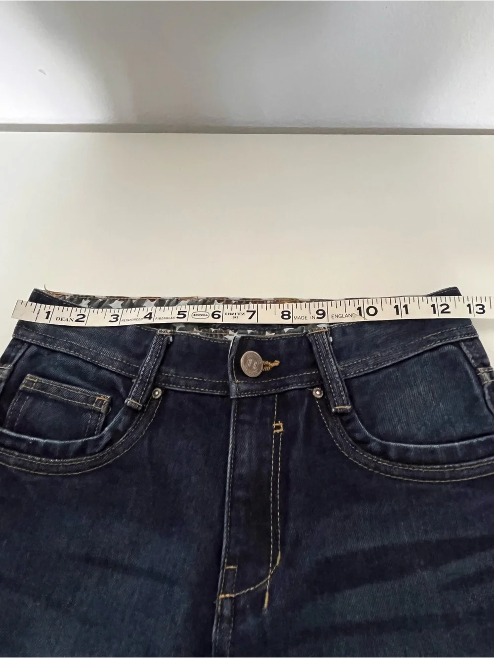 Huntington Girls Dark Wash Straight Leg Jeans Size 12 Pristine NWOT